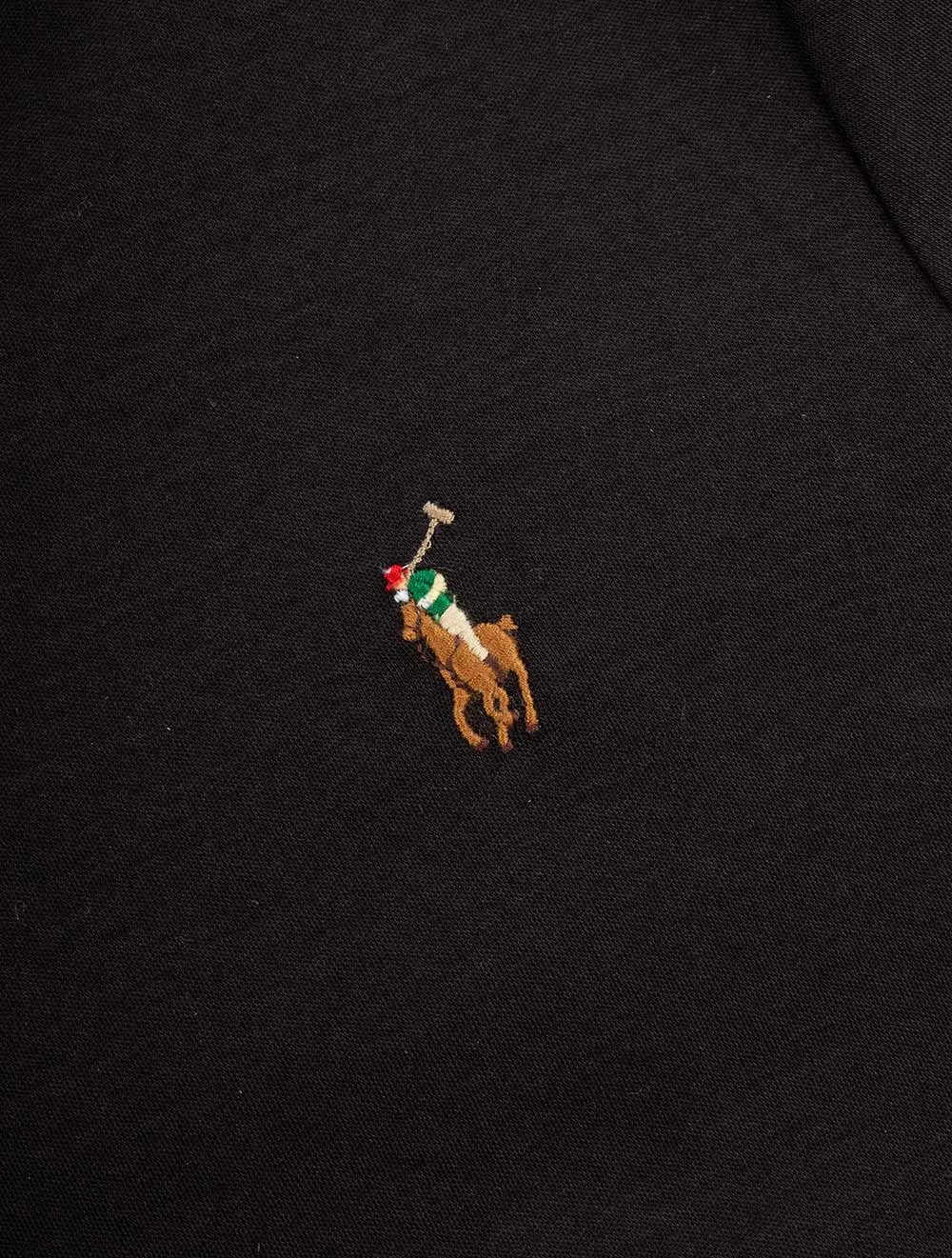 Pima Polo T-Shirt Schwarz