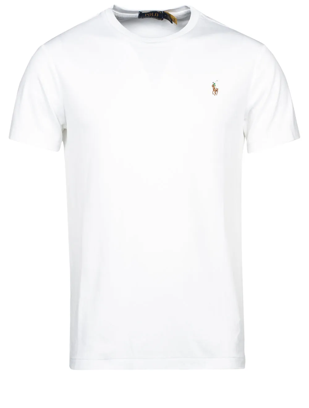 Pima Polo T-Shirt Weiß