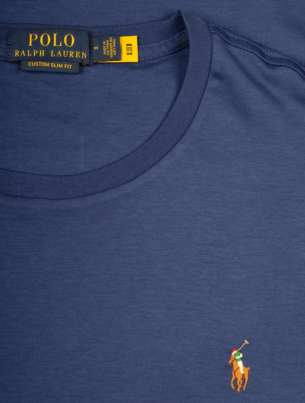 Pima Polo T-Shirt Blau