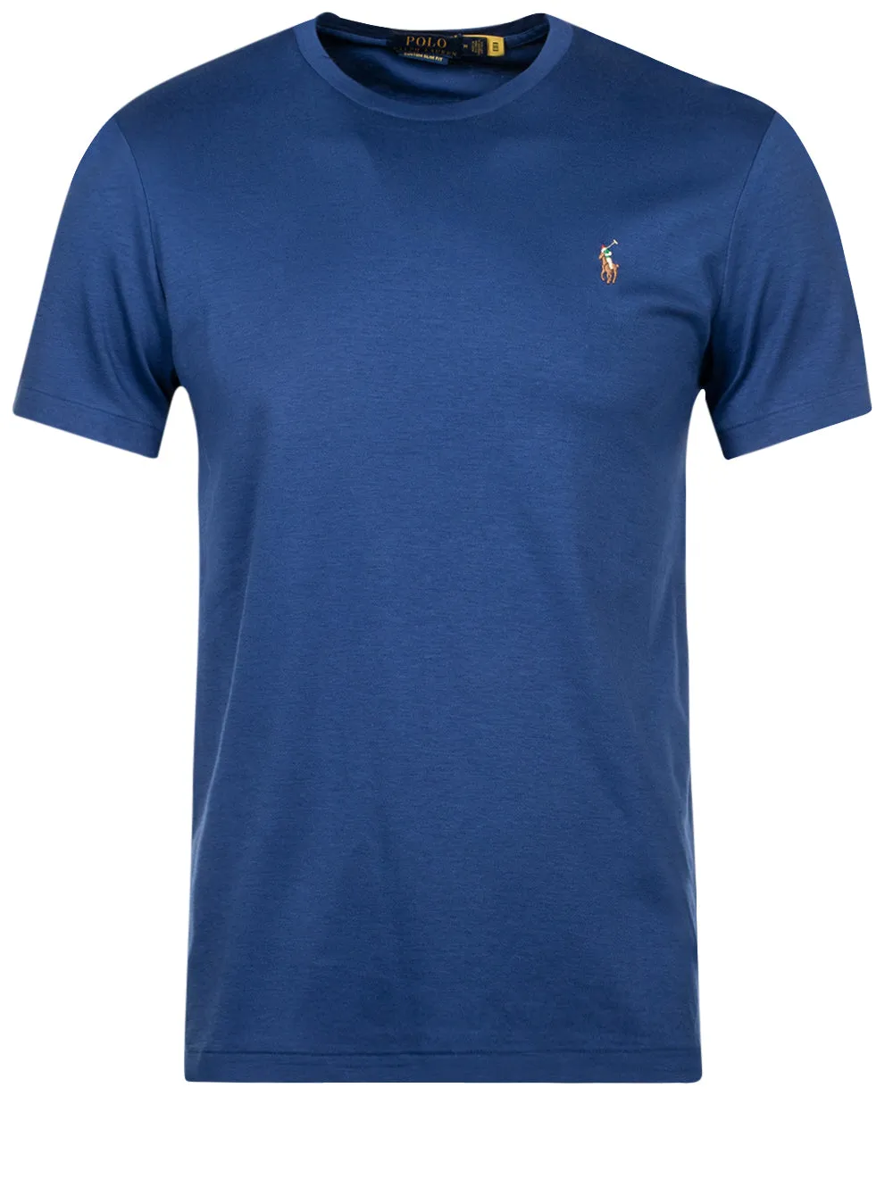 Pima Polo T-Shirt Blau