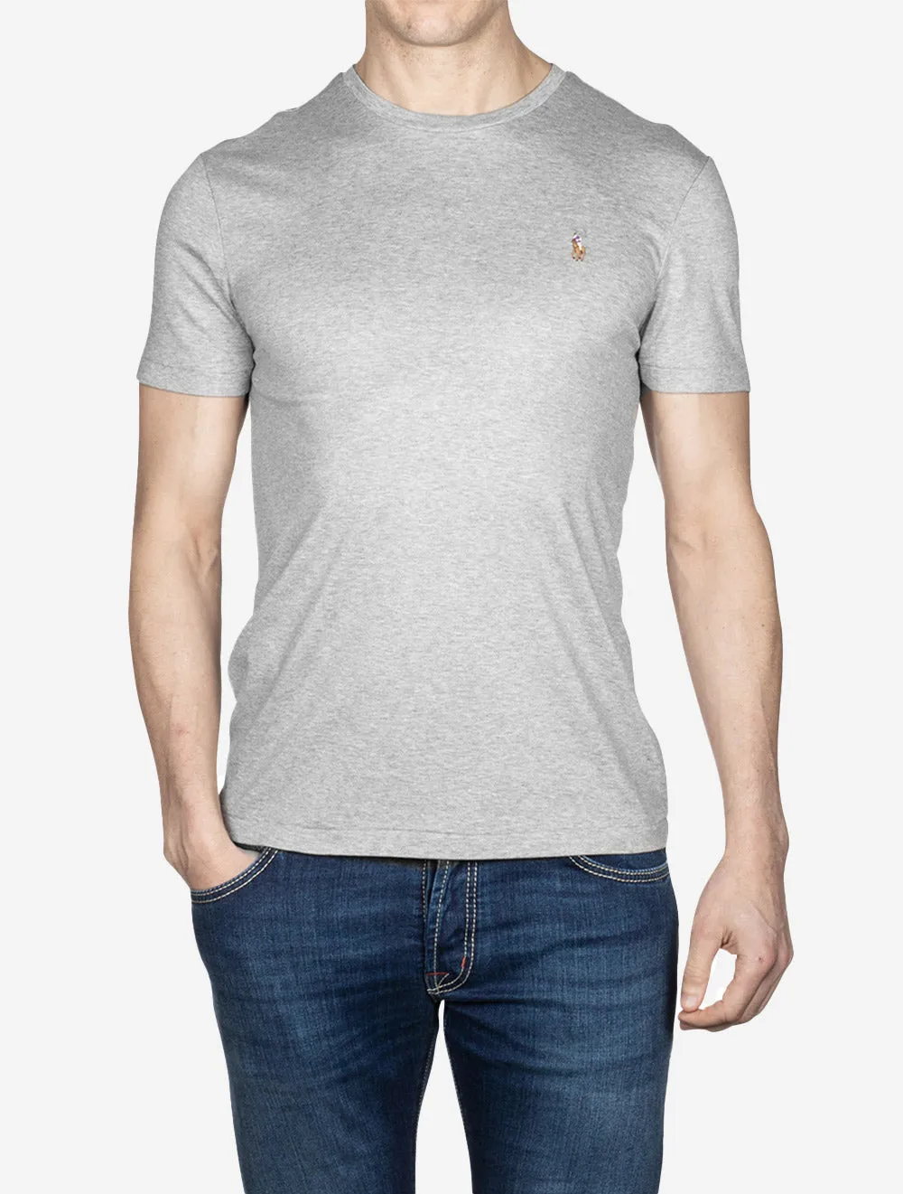 Pima Kurzarm T-Shirt Andover Heather