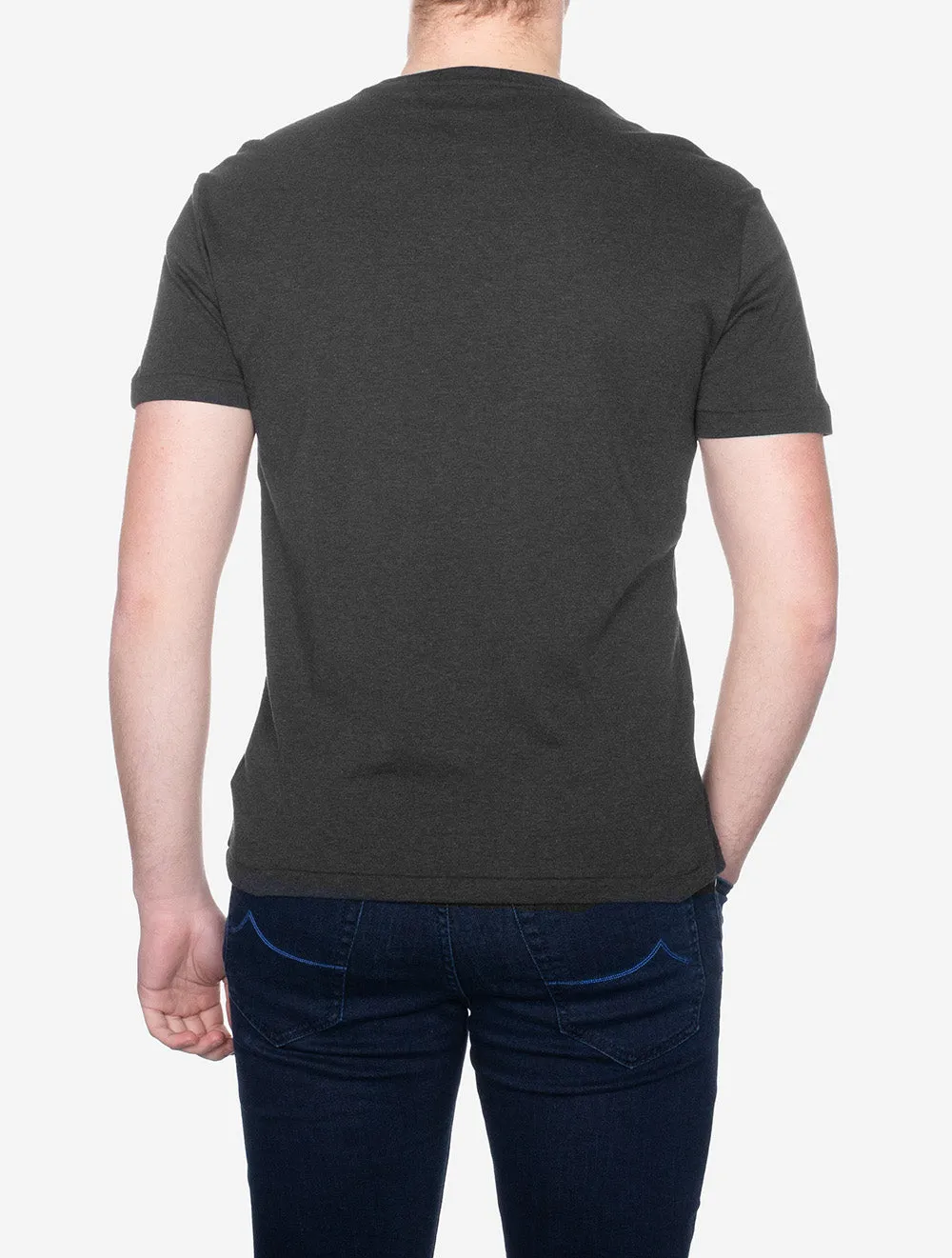 Pima Kurzarm T-Shirt Schwarz