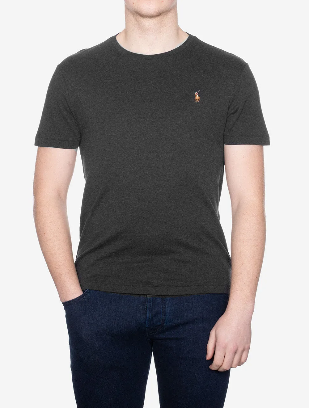 Pima Kurzarm T-Shirt Schwarz