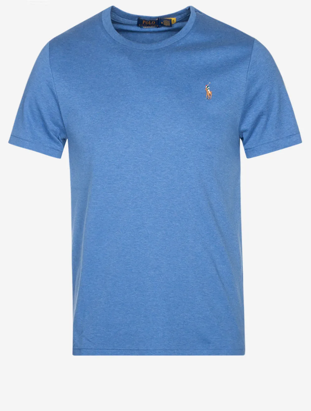 Pima Kurzarm T-Shirt Blau