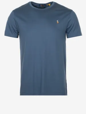 Pima Kurzarm T-Shirt Clancy Blau