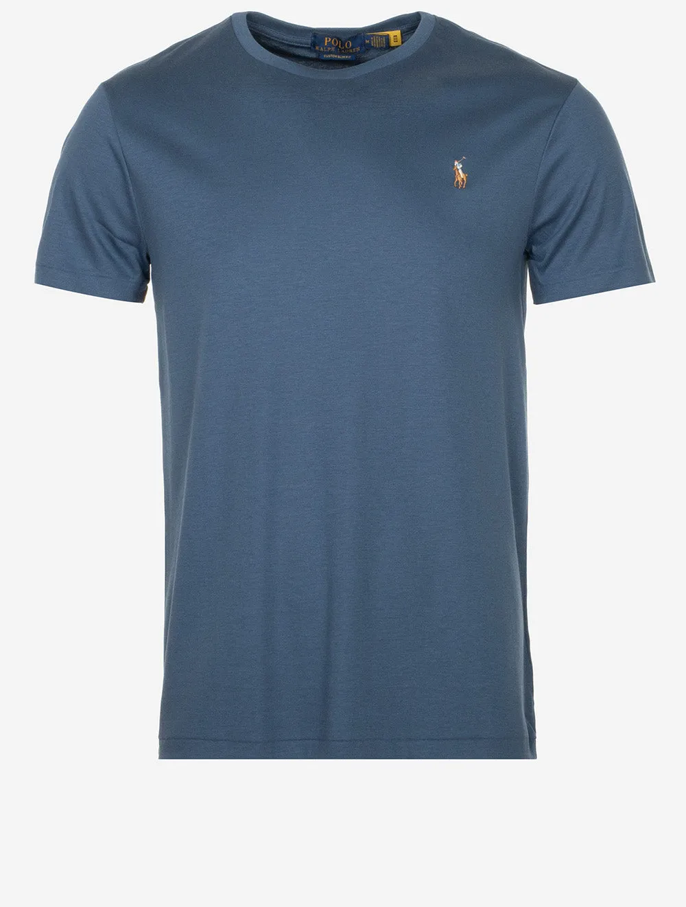 Pima Kurzarm T-Shirt Clancy Blau