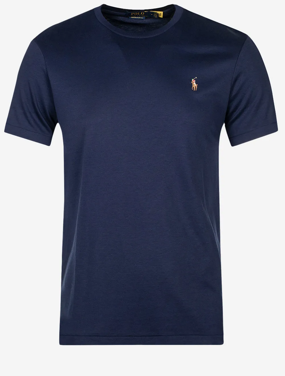 Pima Kurzarm T-Shirt Cruise Navy