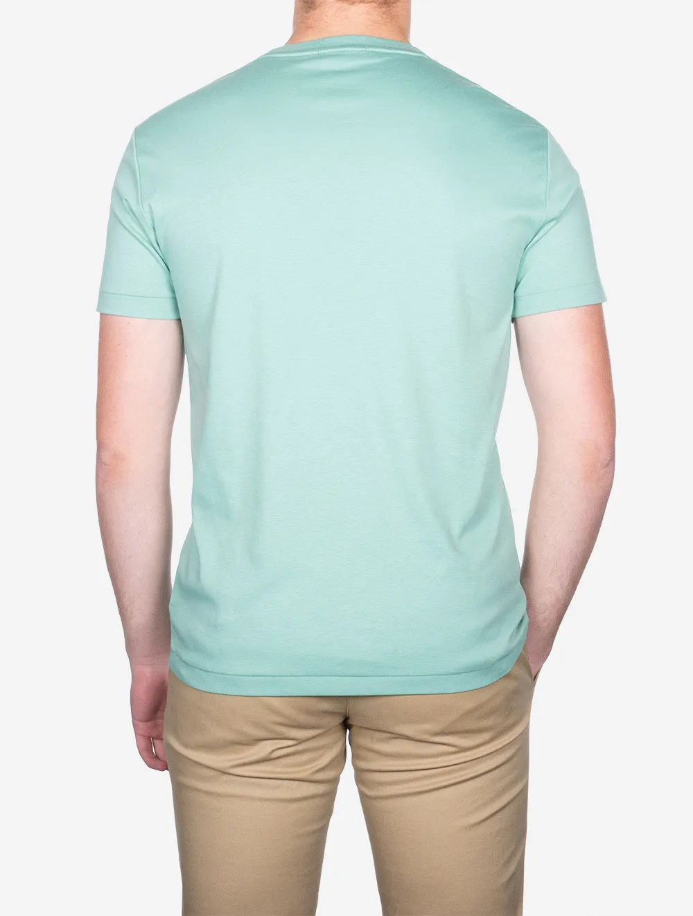 Pima Kurzarm T-Shirt Grün