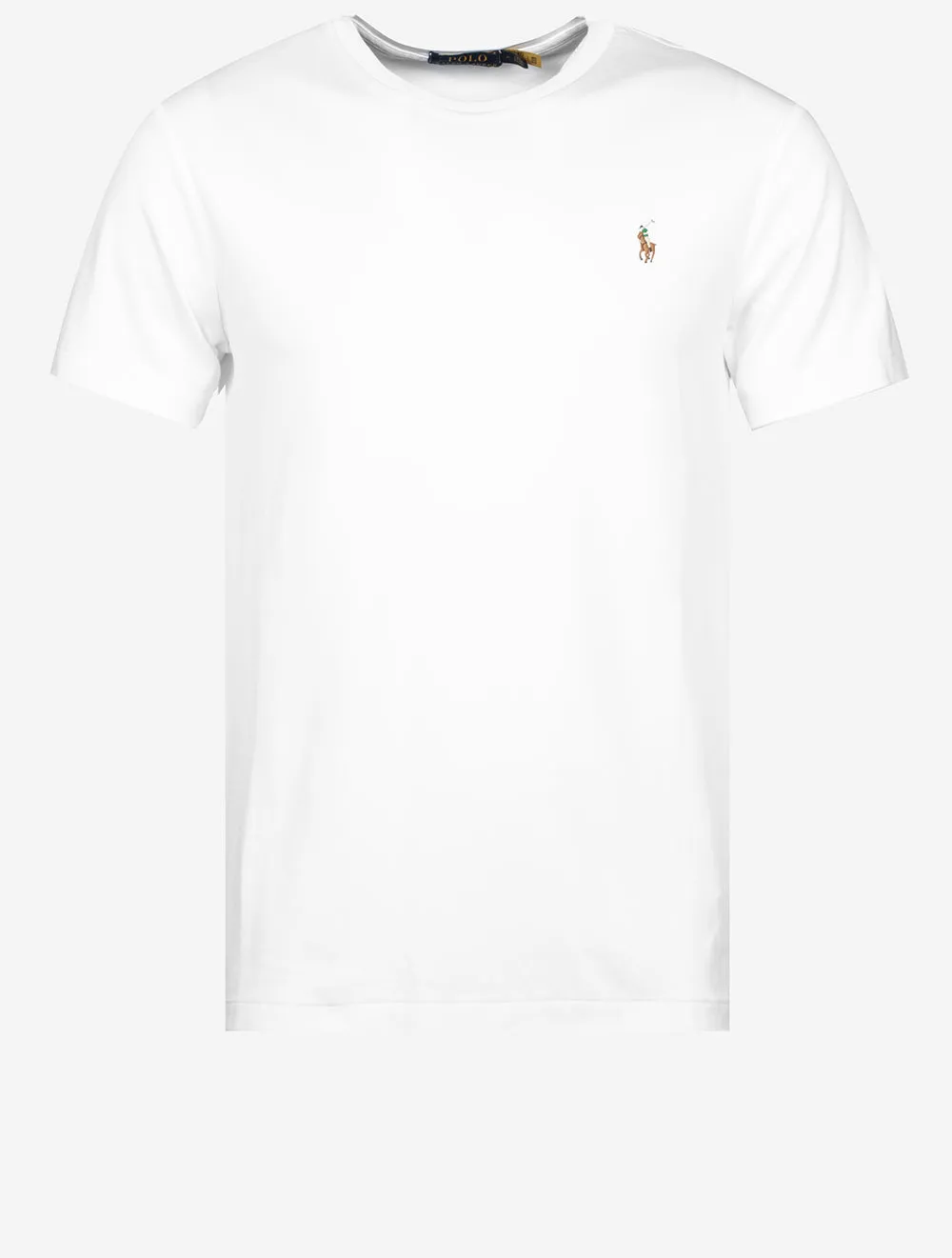 Pima Kurzarm T-Shirt Weiß