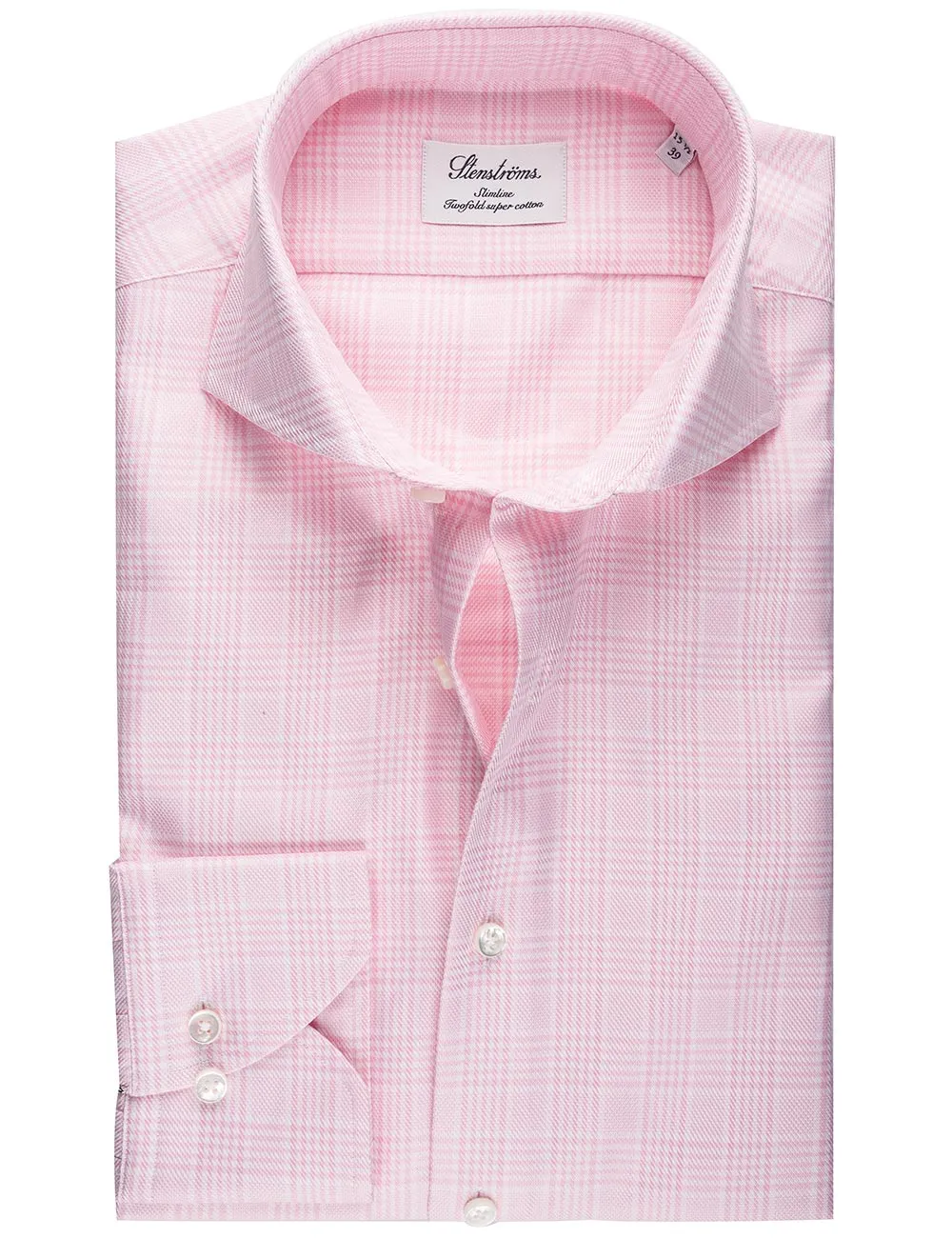 Pink Glen Check Slim Fit Hemd