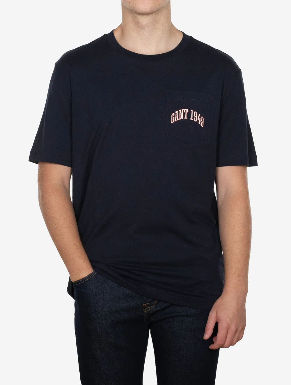 Pocket Graphic T-Shirt Abendblau
