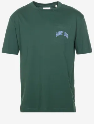 Tasche Grafik T-Shirt Tartan Grün