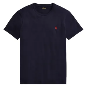Polo Ralph Lauren Custom Slim Fit Baumwoll-T-Shirt Tintenblau