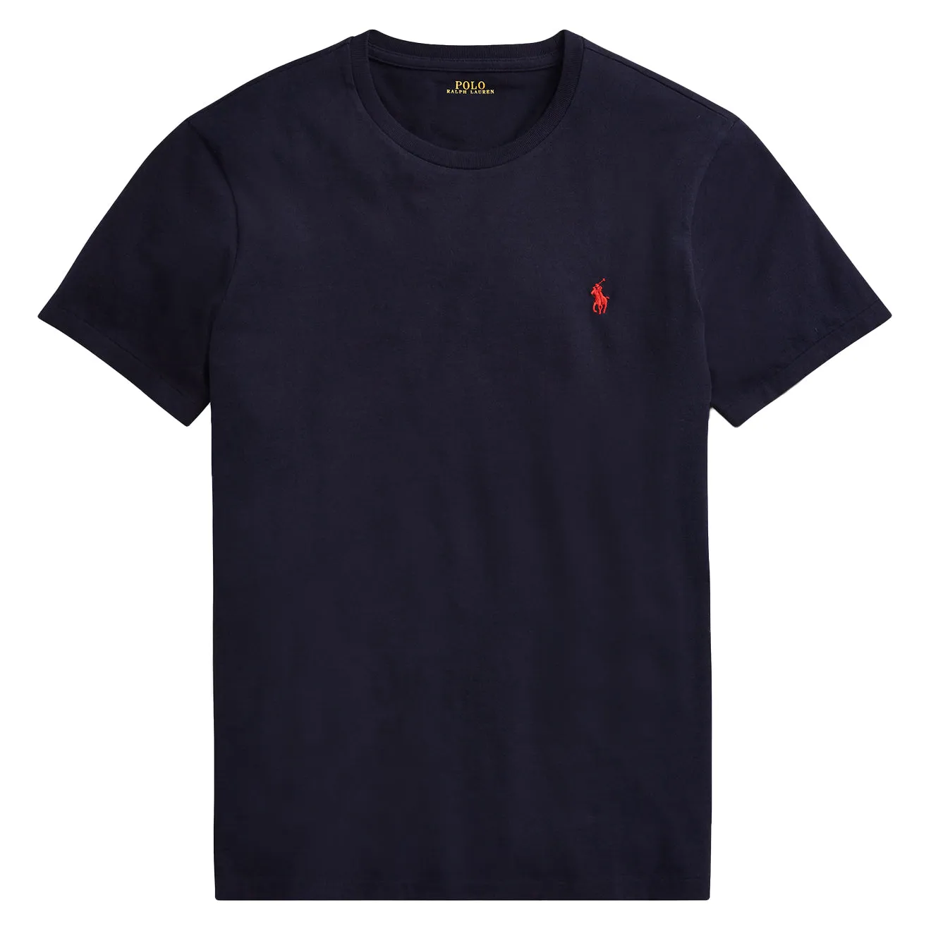 Polo Ralph Lauren Custom Slim Fit Baumwoll-T-Shirt Tintenblau