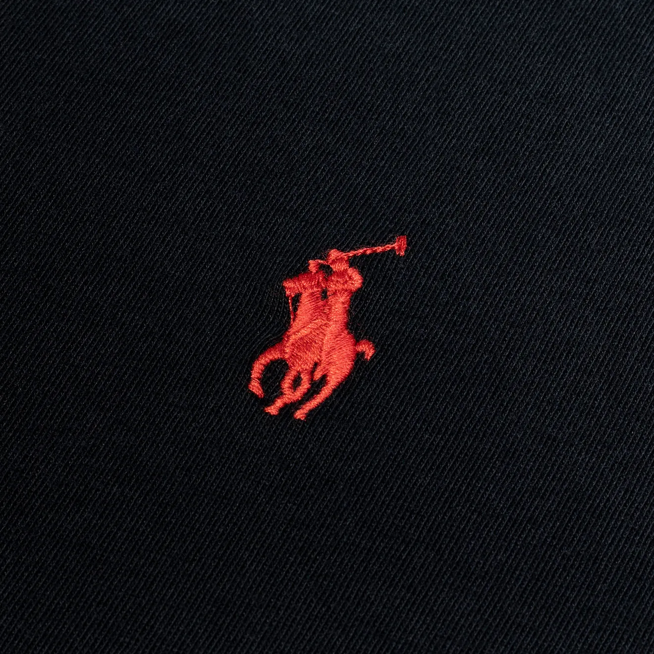Polo Ralph Lauren Custom Slim Fit Baumwoll-T-Shirt RL Schwarz