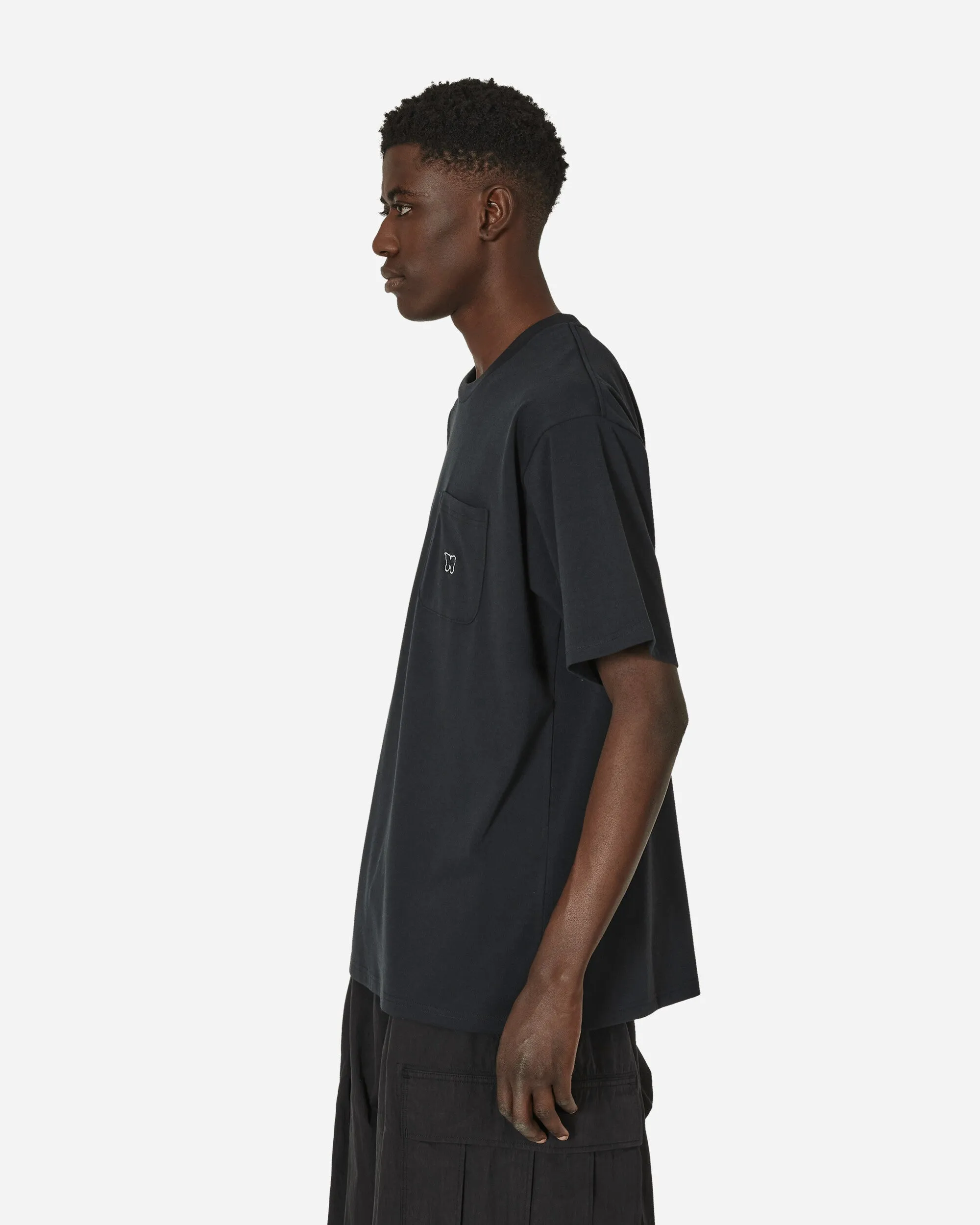 Poly-Jersey-T-Shirt Schwarz