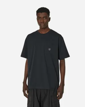 Poly-Jersey-T-Shirt Schwarz
