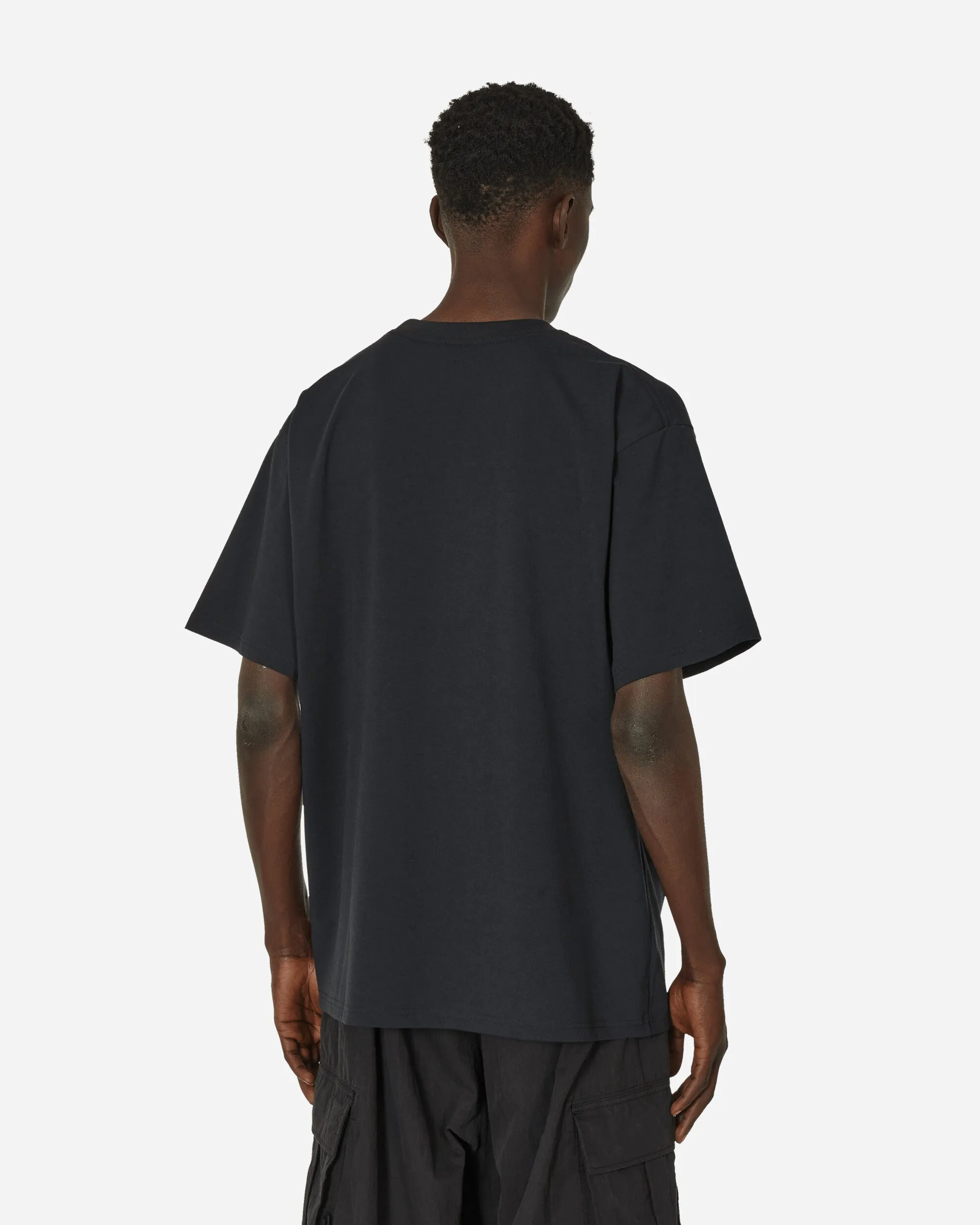 Poly-Jersey-T-Shirt Schwarz
