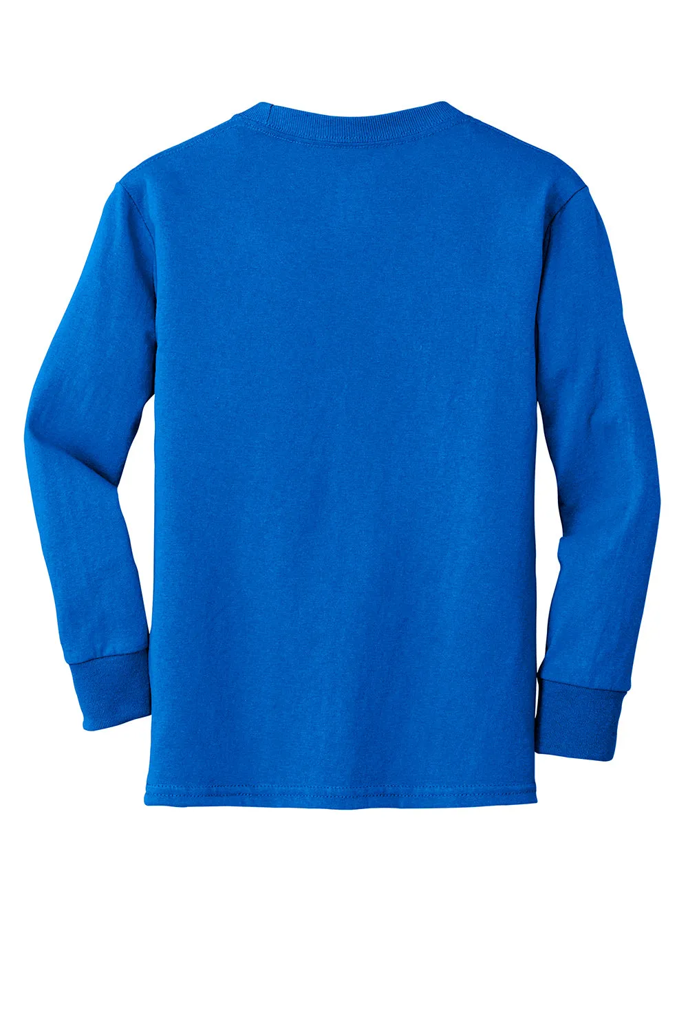 Port & Company Jugend Basic Langarm Rundhals T-Shirt - Königsblau