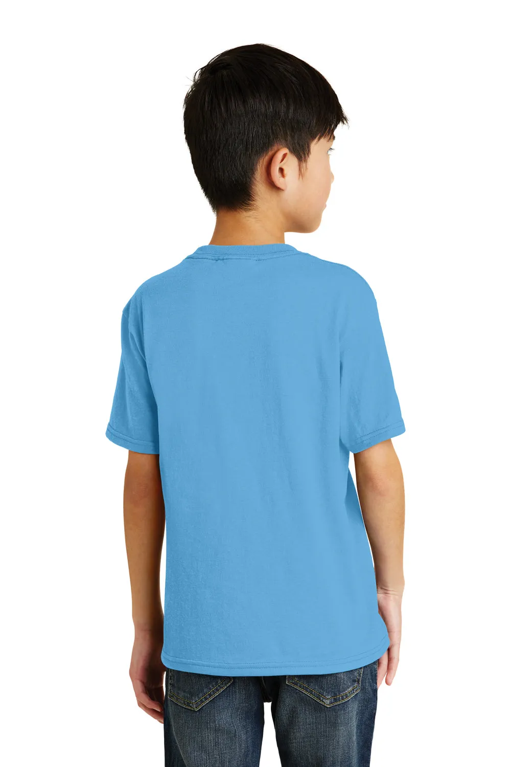 Port & Company Youth Core Kurzarm Rundhals T-Shirt - Aquamarinblau