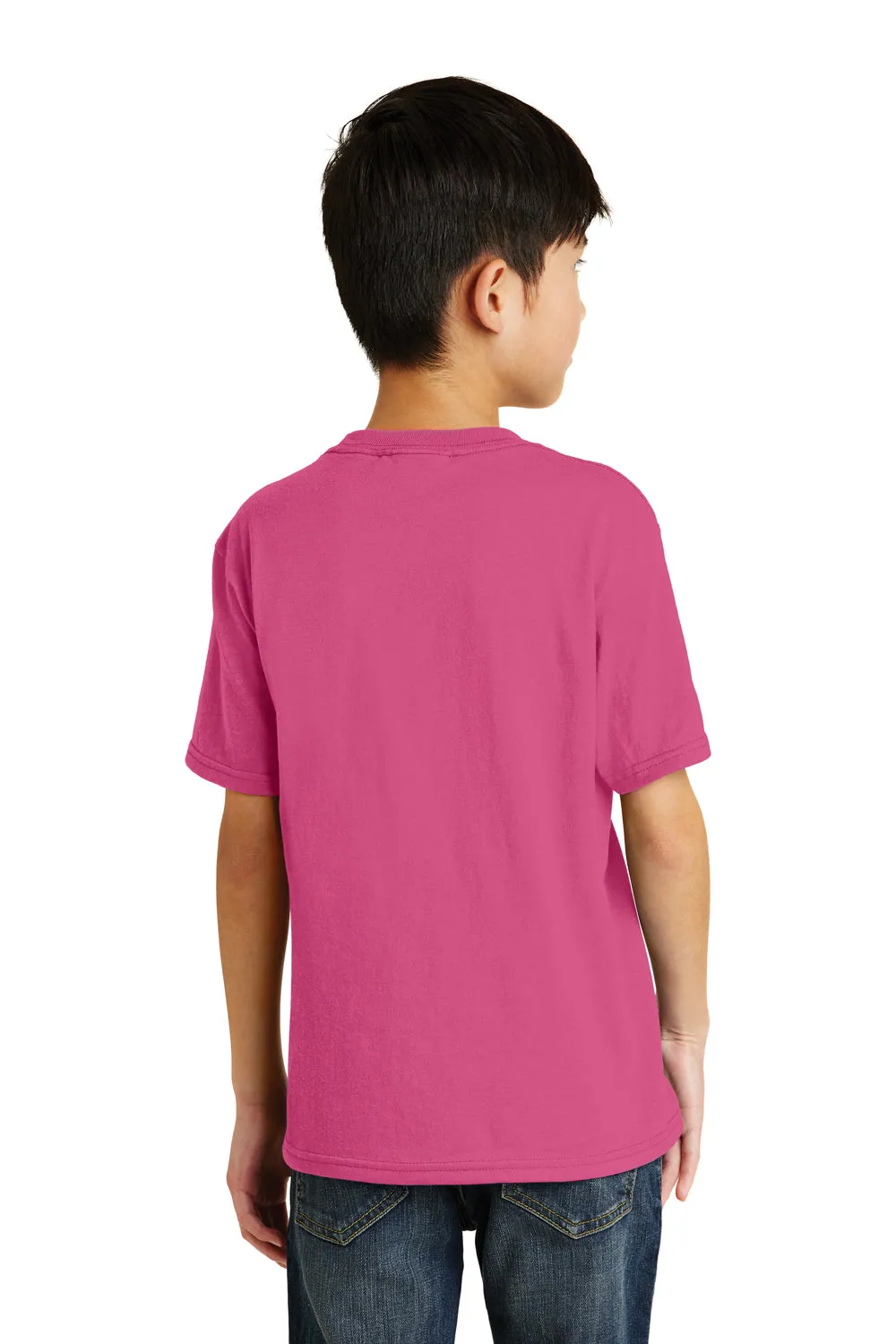 Port & Company Jugend Basic Kurzarm T-Shirt - Sangria Pink