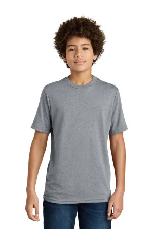Port & Company Jugend CVC Kurzarm Rundhals T-Shirt - Heather Grau