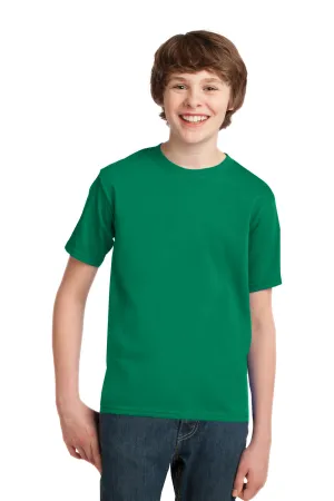 Port & Company Jugend Essential Kurzarm Rundhals T-Shirt - Kelly Grün