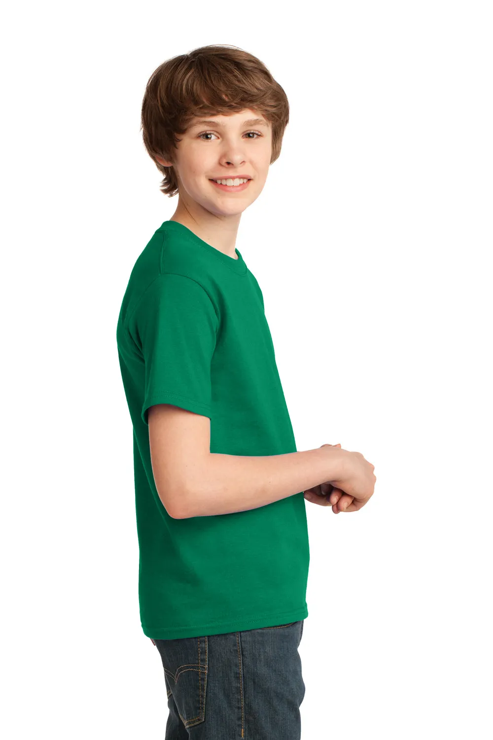 Port & Company Jugend Essential Kurzarm Rundhals T-Shirt - Kelly Grün
