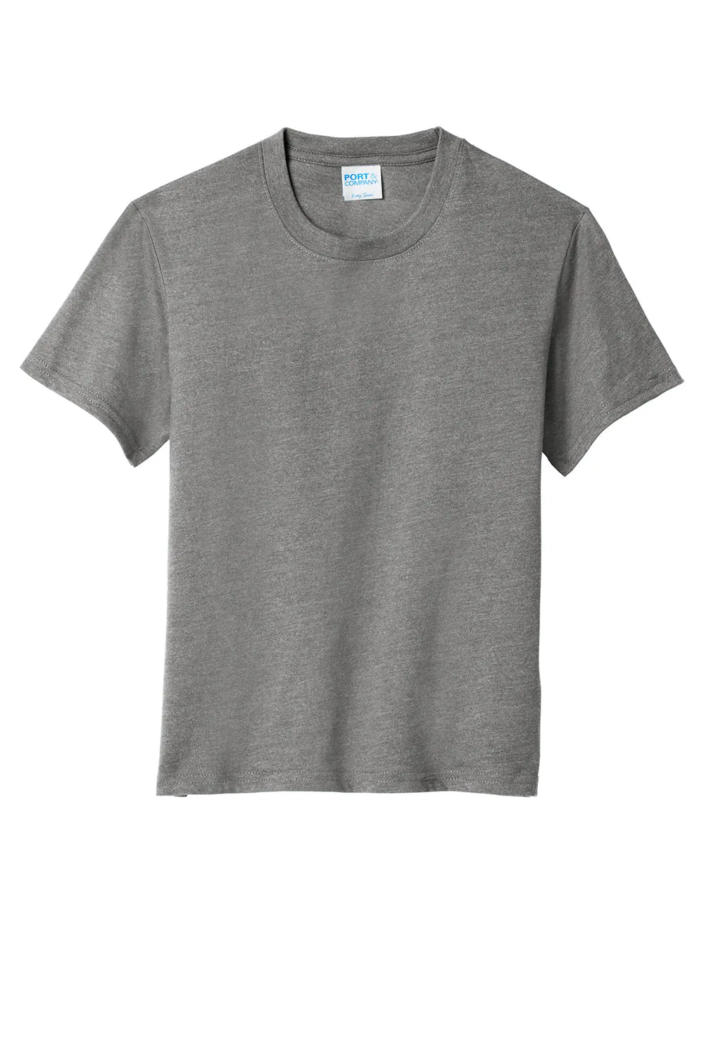 Port & Company Jugend Fan Favorit Kurzarm Rundhals T-Shirt - Heather Graphitgrau