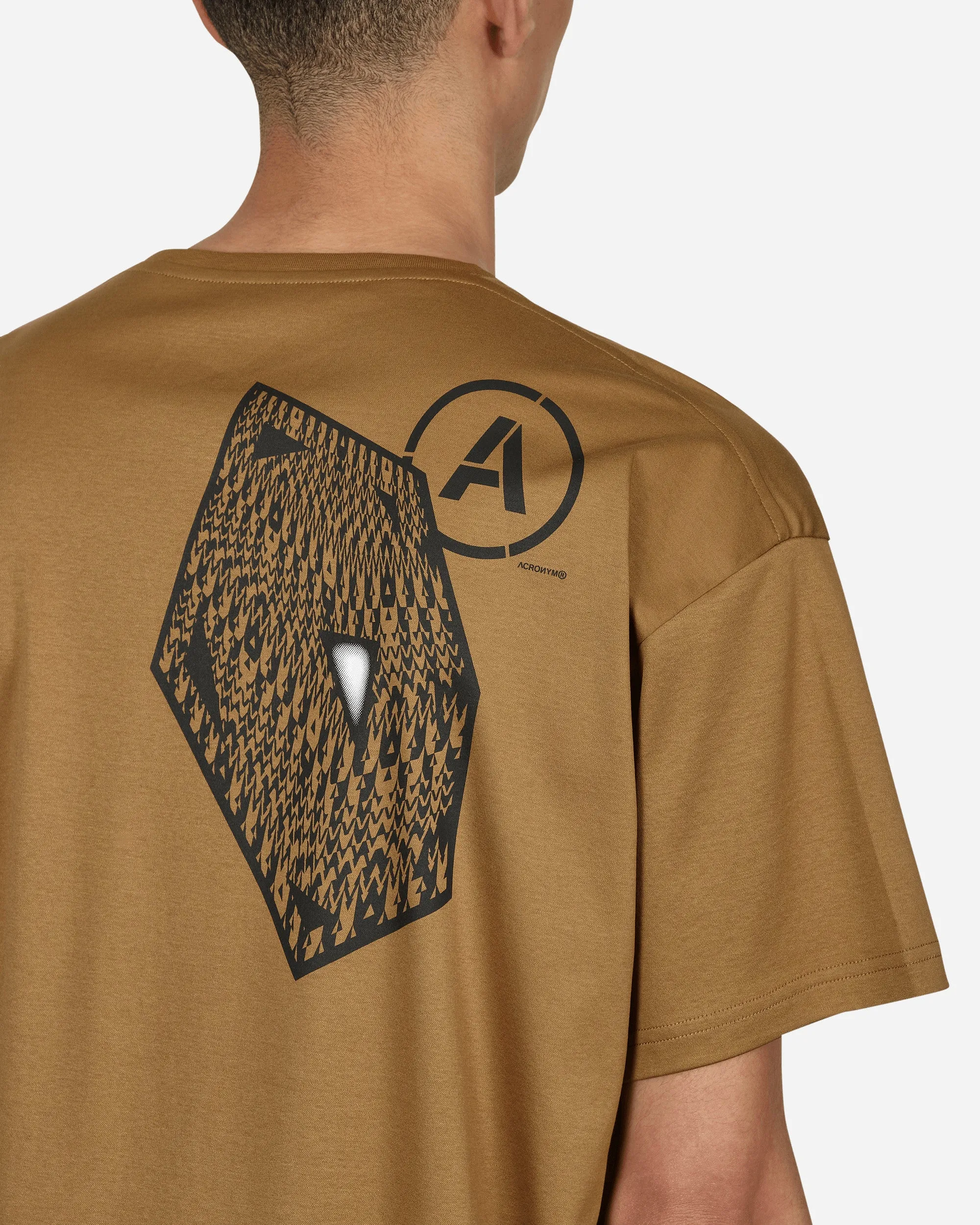 Bedrucktes T-Shirt Braun