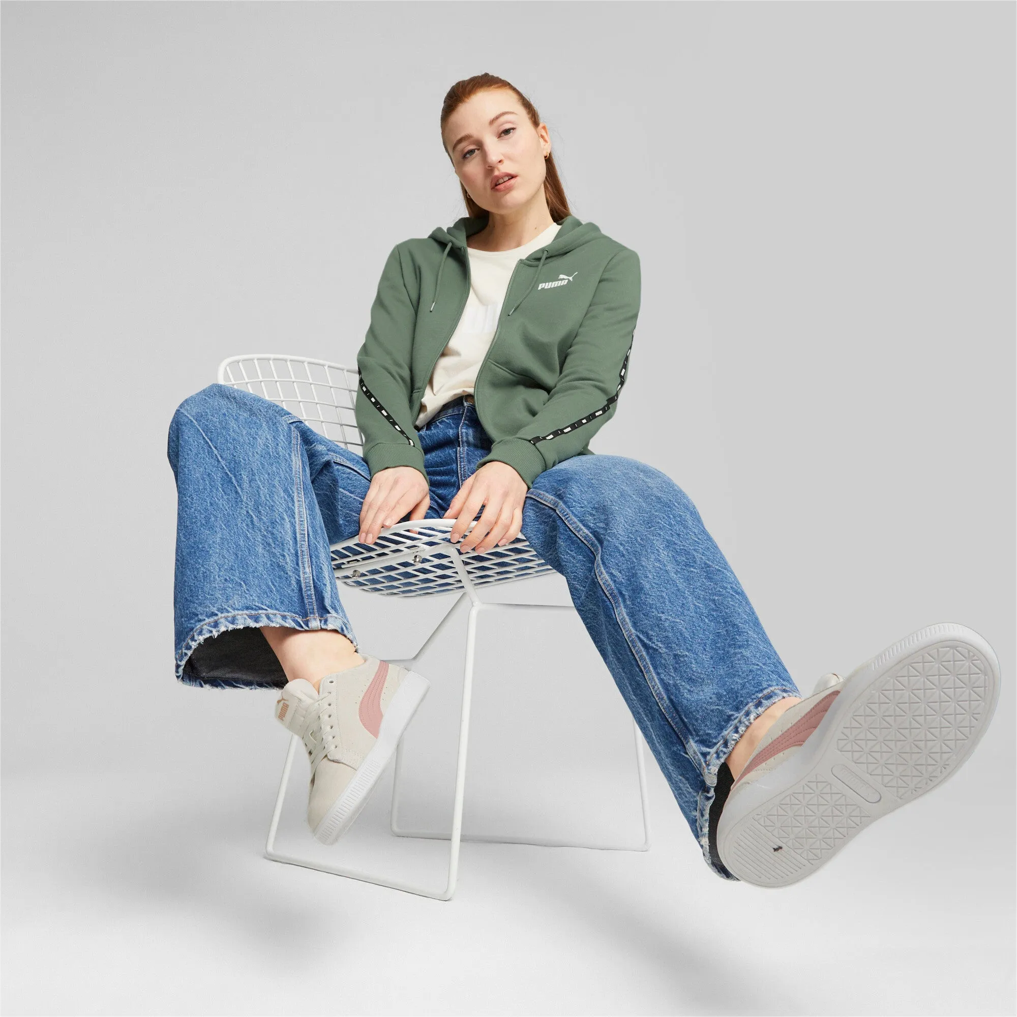 PUMA Damen Essentials TAPE Full-Zip Hoodie