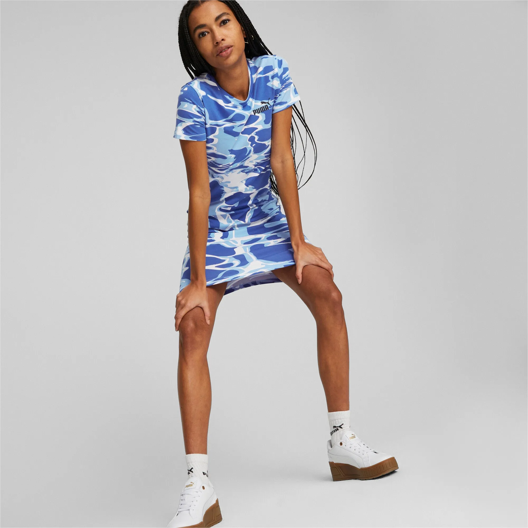 PUMA Damen Sommer-Splash-Print-Kleid