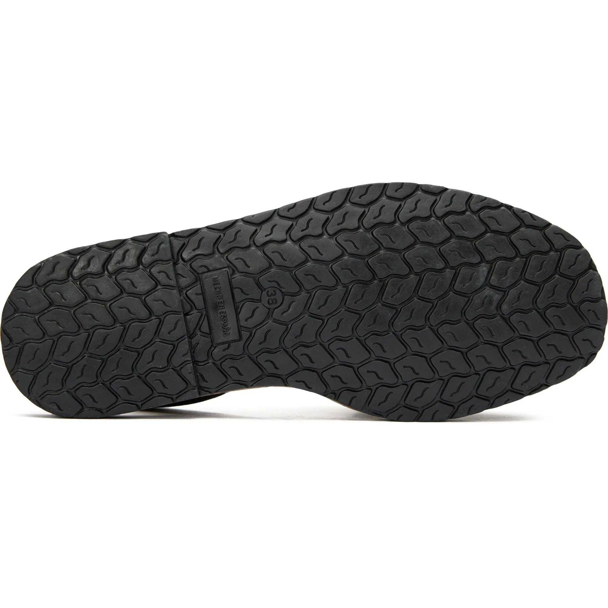 Rambu Damen Vegane Wildleder Menorca-Sandalen | Schwarz
