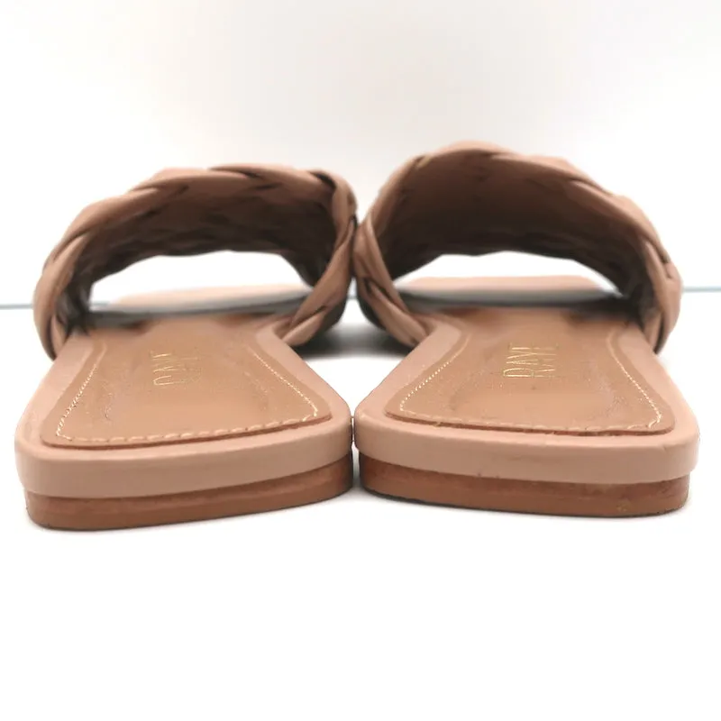 RAYE Slide Sandalen Ever Nude Geflochtenes Leder Größe 7.5