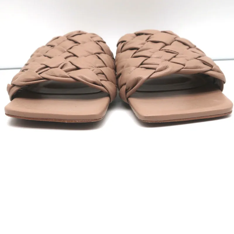 RAYE Slide Sandalen Ever Nude Geflochtenes Leder Größe 7.5