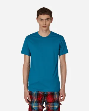 Blaues T-Shirt mit Rücklogo