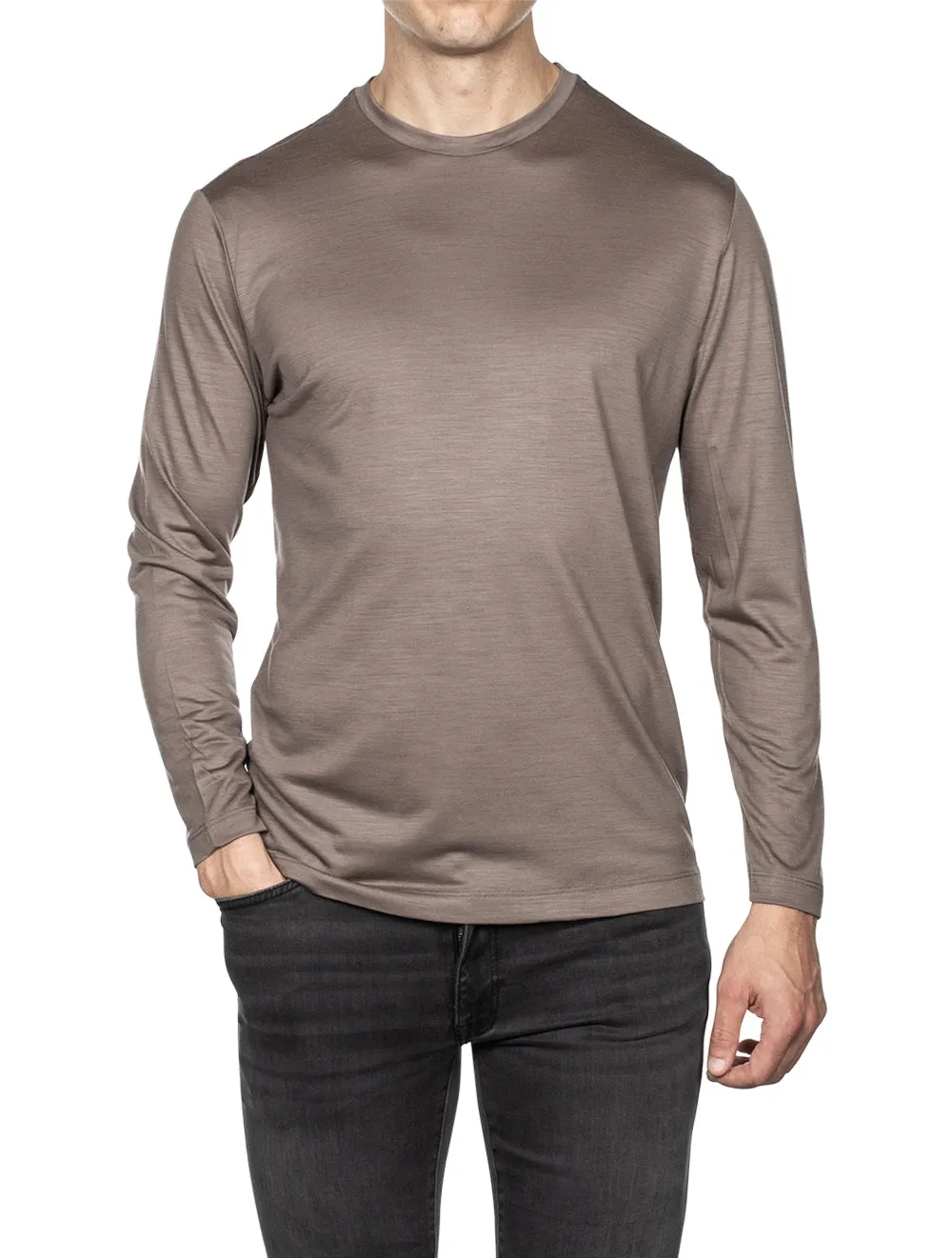 Reda Active Langarm-T-Shirt Olive