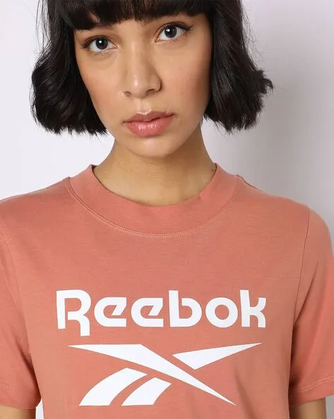REEBOK DAMEN IDENTITY BIG LOGO KORALLEN T-SHIRT