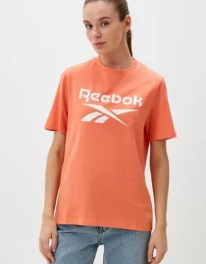 REEBOK DAMEN IDENTITY BIG LOGO KORALLEN T-SHIRT