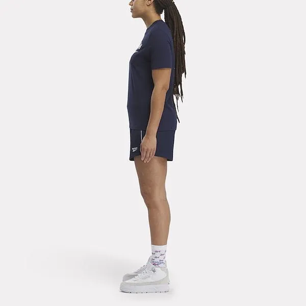 REEBOK DAMEN IDENTITY BIG LOGO NAVY T-SHIRT
