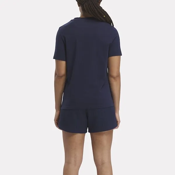 REEBOK DAMEN IDENTITY BIG LOGO NAVY T-SHIRT