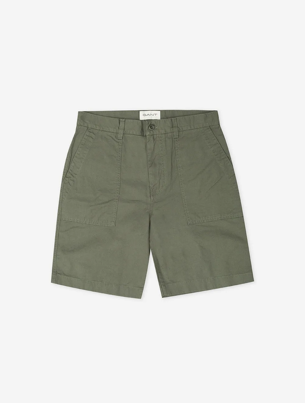 Reguläre Baumwoll-Leinen-Überschuss-Shorts Vierblättriges Kleeblatt