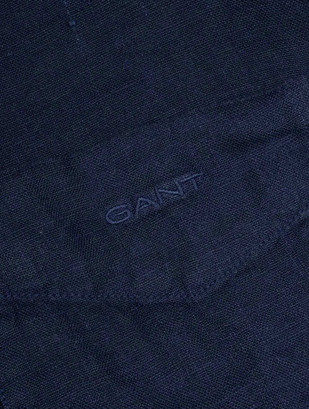 Regular Fit Garment Dyed Leinenhemd Marine