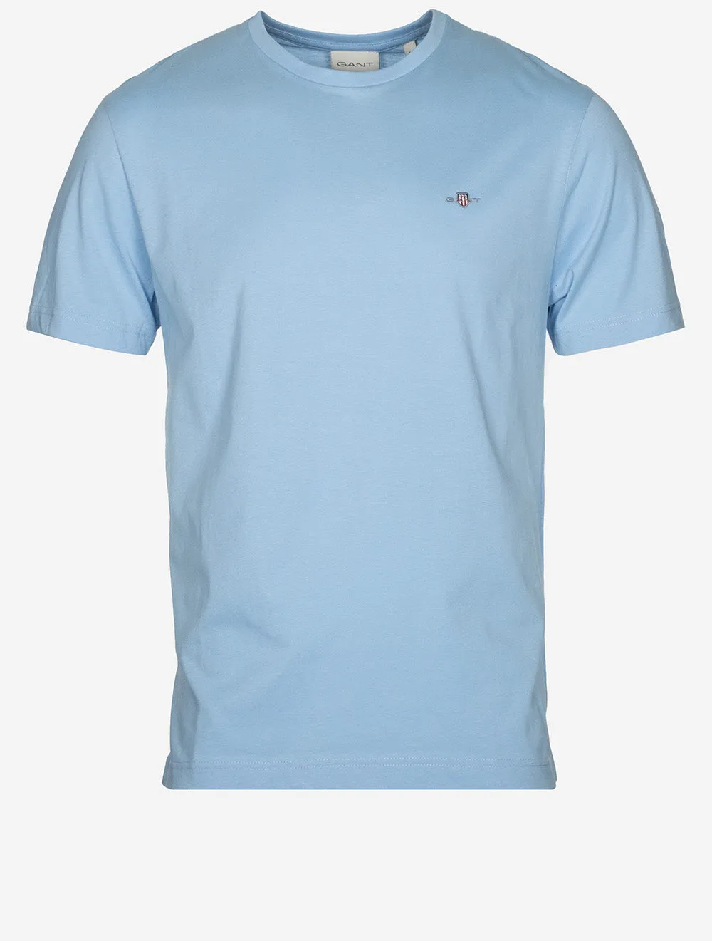 Regular Fit Shield Kurzarm T-Shirt Capri Blau