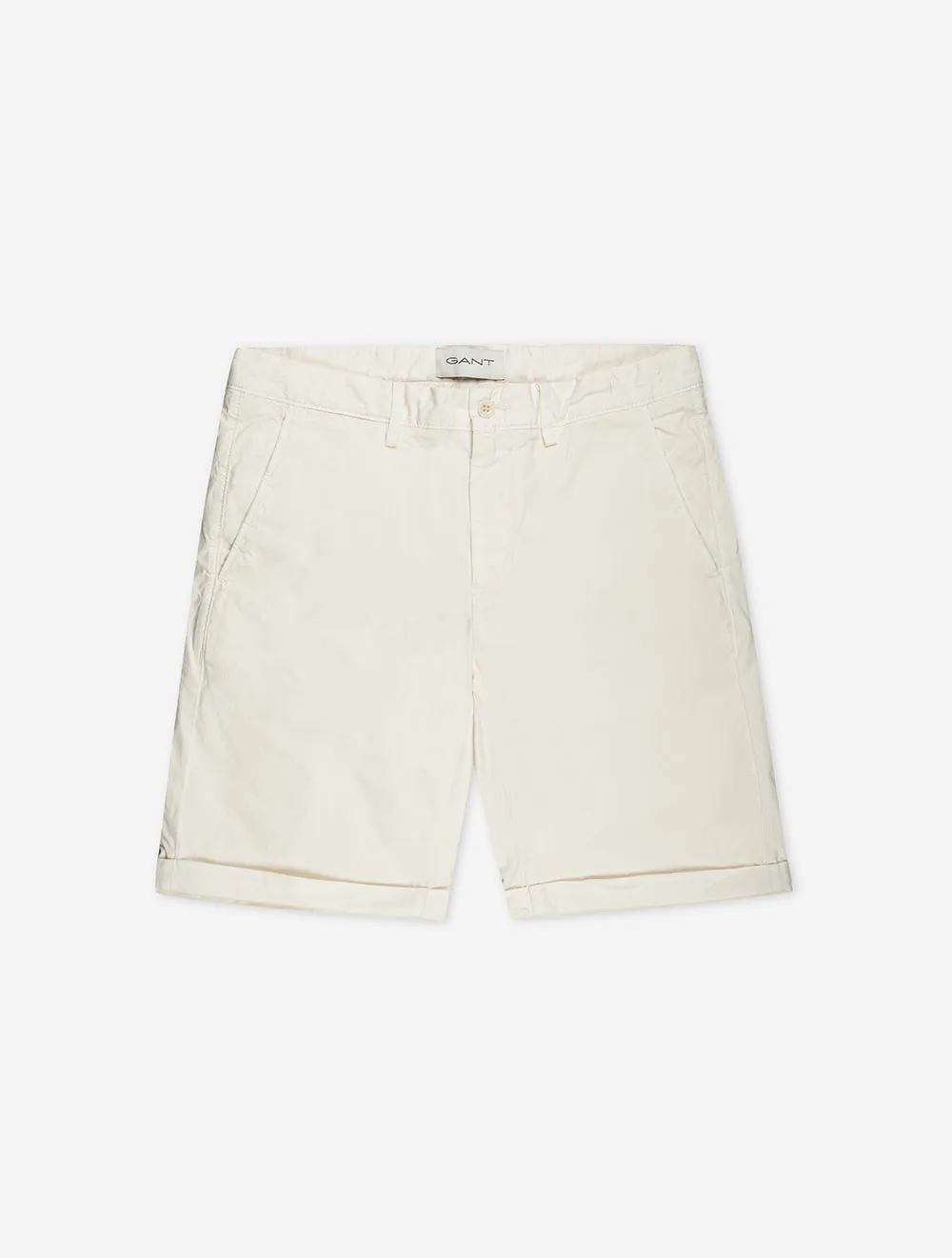 Reguläre Sonnenverblasste Shorts Creme