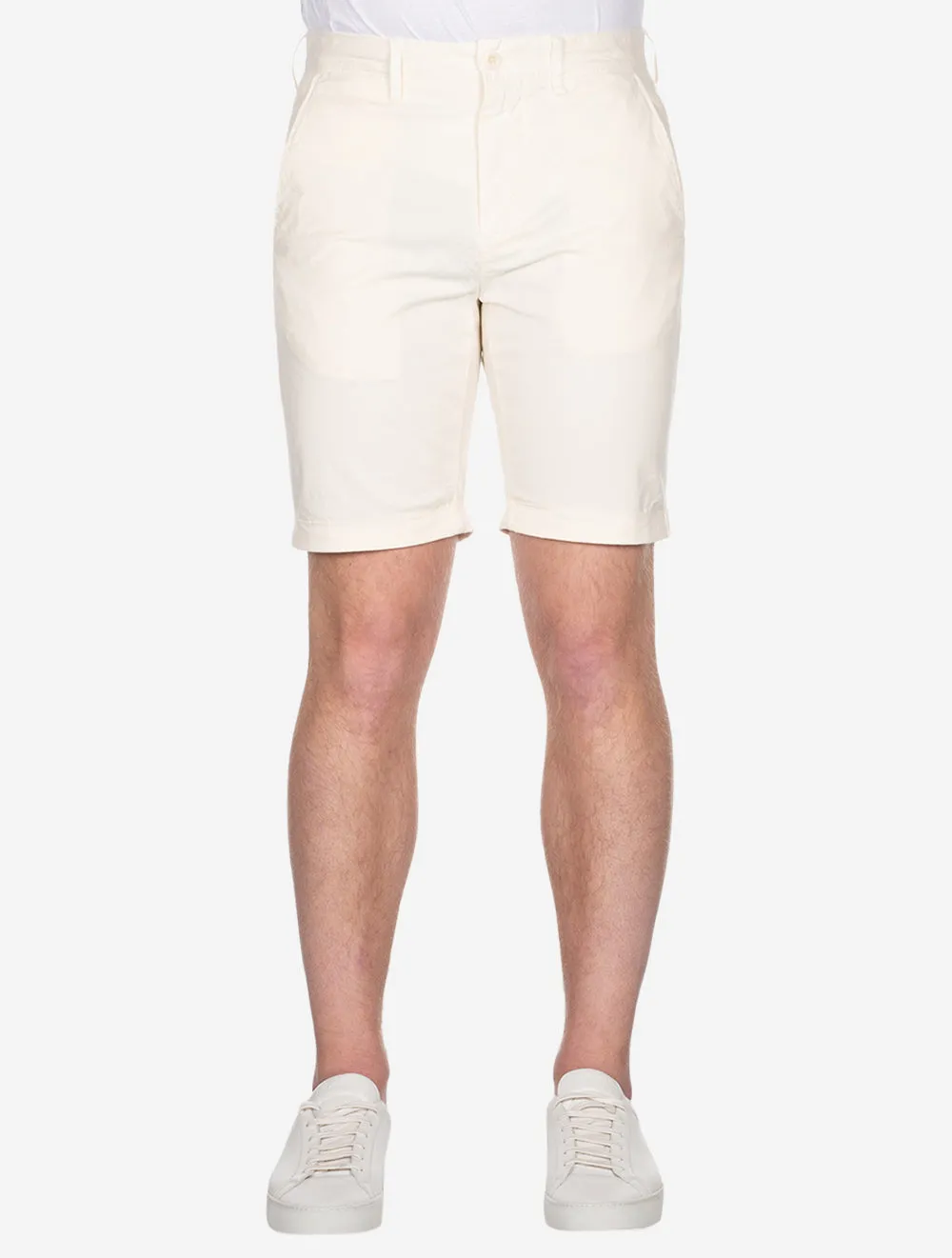 Reguläre Sonnenverblasste Shorts Creme
