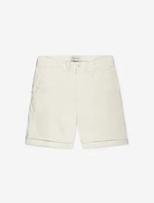 Reguläre Sonnenverblasste Shorts Creme
