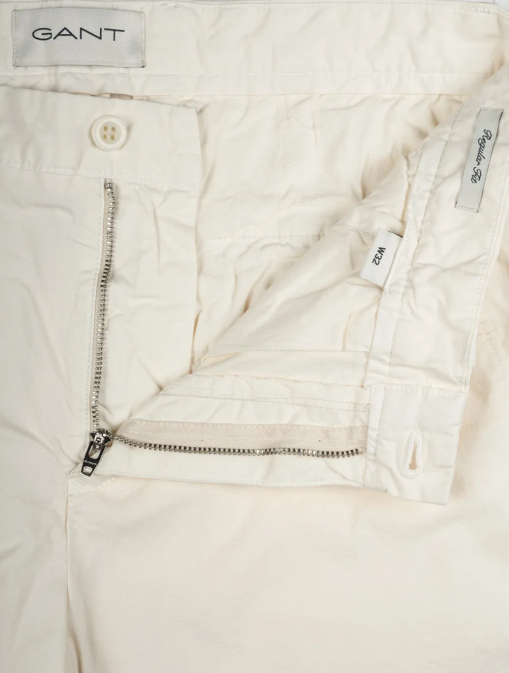 Reguläre Sonnenverblasste Shorts Creme