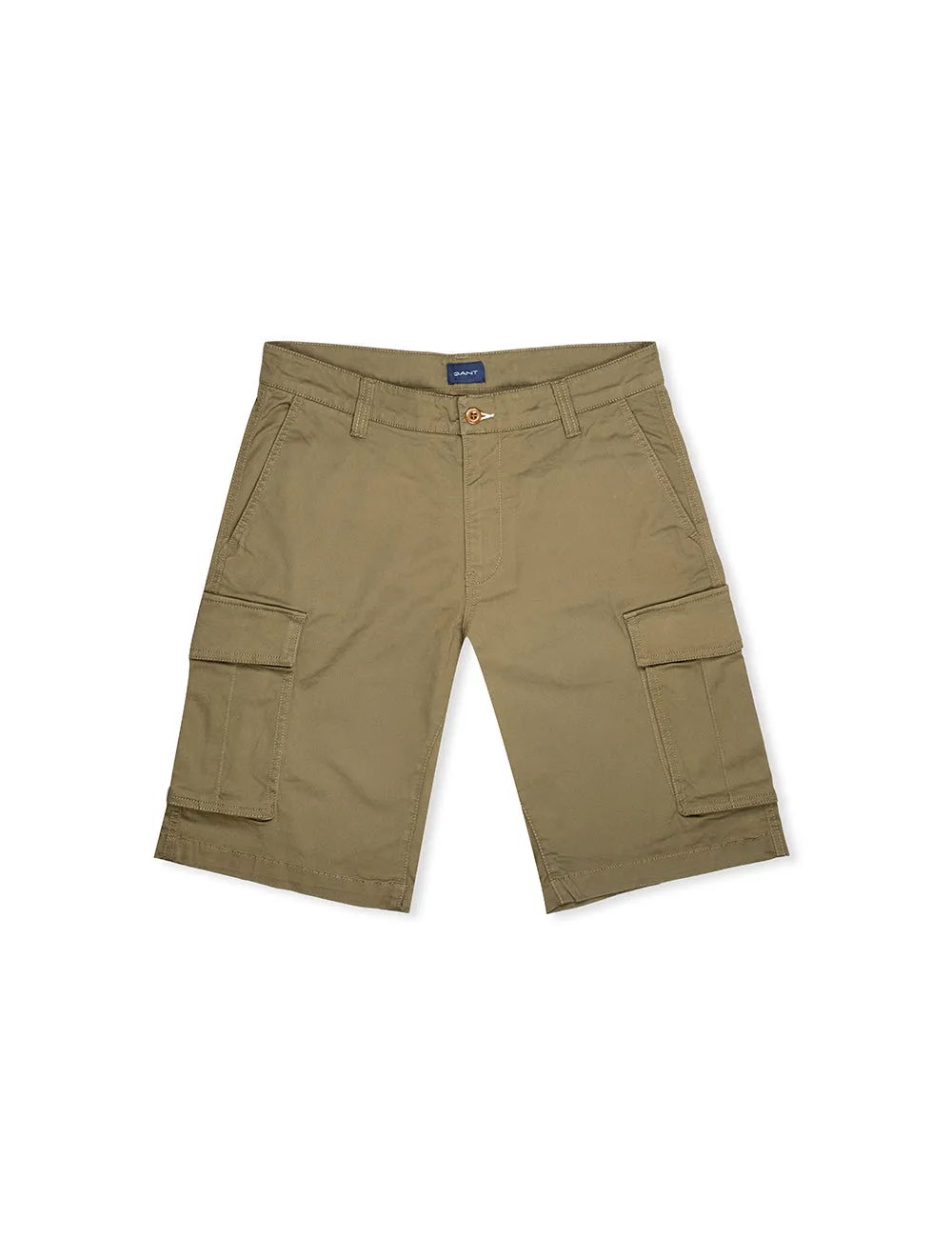 Bequeme Twill-Cargo-Shorts in Rennsportgrün