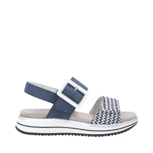 Remote Damen Jocelyn 53 Sandale in Pazific-Weiß/Jeans